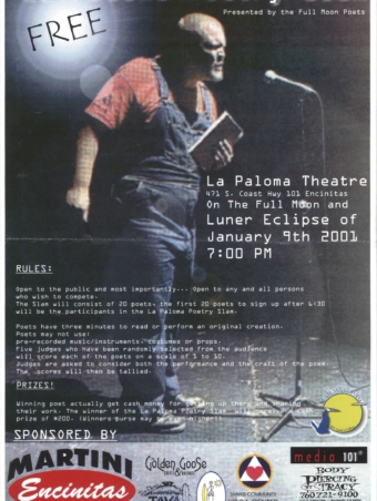 2001 Slam Poetry Competition