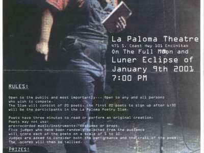 2001 Slam Poetry Competition